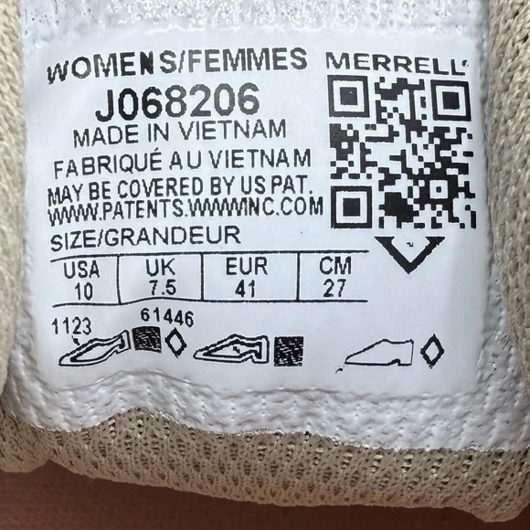 Merrell Women's Beige and Coral Athletic Shoes - Picture 7 of 10